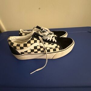 Vans Black and White Checkered Sneakers